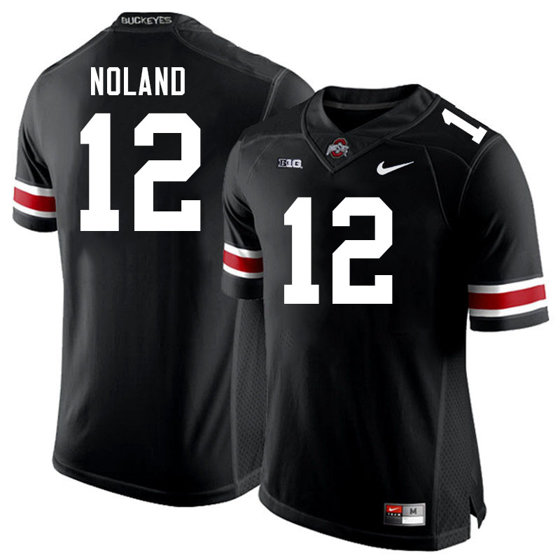 Men #12 Air Noland Ohio State Buckeyes College Football Jerseys Stitched-Black